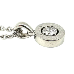 Collier Pendentif BULGARI "Bvlgari-Bvlgari" en or blanc et diamant - Castafiore