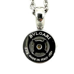 Collier Pendentif BULGARI "Bvlgari-Bvlgari" en or blanc et diamant - Castafiore