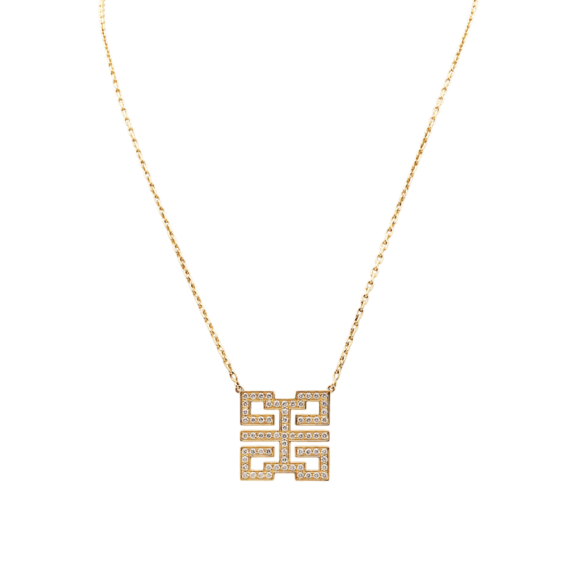 Collier Pendentif CARTIER "Baiser du Dragon" en or jaune et diamants - Castafiore