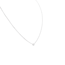 Collier Pendentif CARTIER "Cartier d'Amour" PM en or blanc et diamant - Castafiore