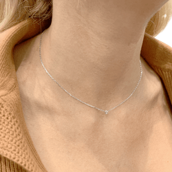 Collier Pendentif CARTIER "Cartier d'Amour" PM en or blanc et diamant - Castafiore