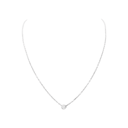 Collier Pendentif CARTIER "Cartier d'Amour" PM en or blanc et diamant - Castafiore
