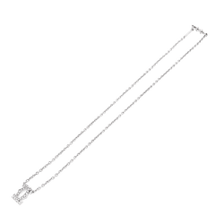 Collier Pendentif CARTIER "Double C" en or blanc et diamants - Castafiore