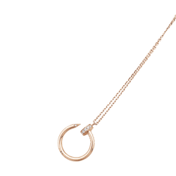 Collier Pendentif CARTIER "Juste un Clou" en or rose et diamants - Castafiore