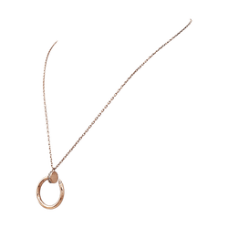 Collier Pendentif CARTIER "Juste un Clou" en or rose et diamants - Castafiore