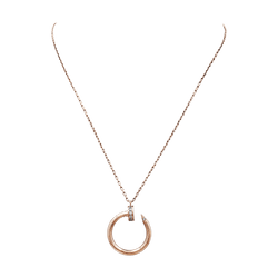 Collier Pendentif CARTIER "Juste un Clou" en or rose et diamants - Castafiore