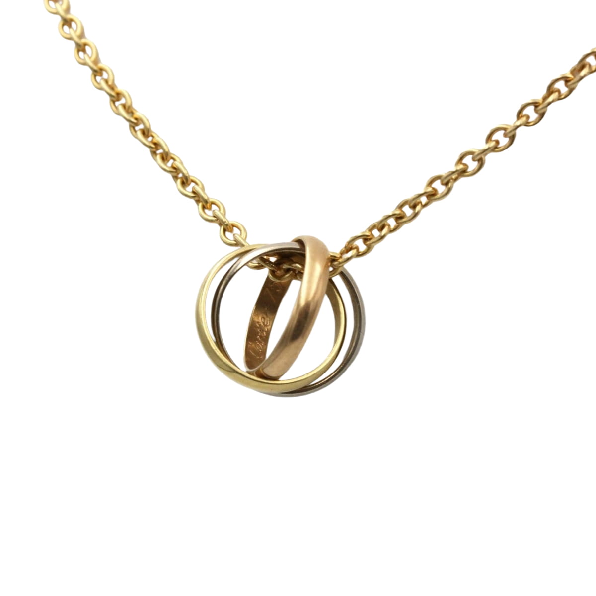 Collier Pendentif CARTIER "Trinity" en or jaune, or blanc et or rose - Castafiore