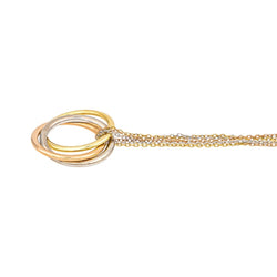 Collier Pendentif CARTIER "Trinity" en or rose et diamants - Castafiore