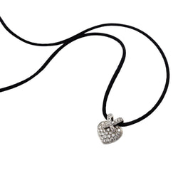 Collier Pendentif CHAUMET "Liens Coeur" en or blanc et diamants - Castafiore