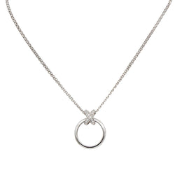 Collier Pendentif CHAUMET "Liens" en or blanc et diamants - Castafiore