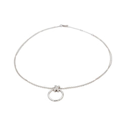 Collier Pendentif CHAUMET "Liens" en or blanc et diamants - Castafiore