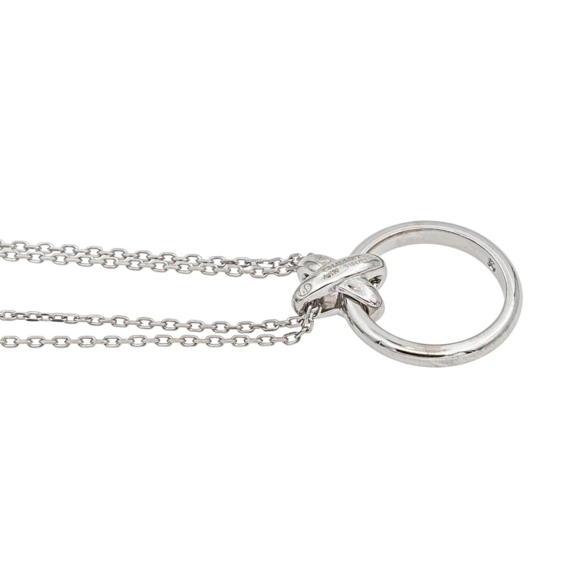 Collier Pendentif CHAUMET "Liens" en or blanc et diamants - Castafiore