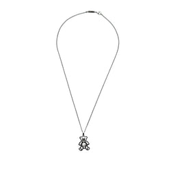 Collier Pendentif CHOPARD "Happy Diamond Teddy Bear" en or blanc et diamants - Castafiore
