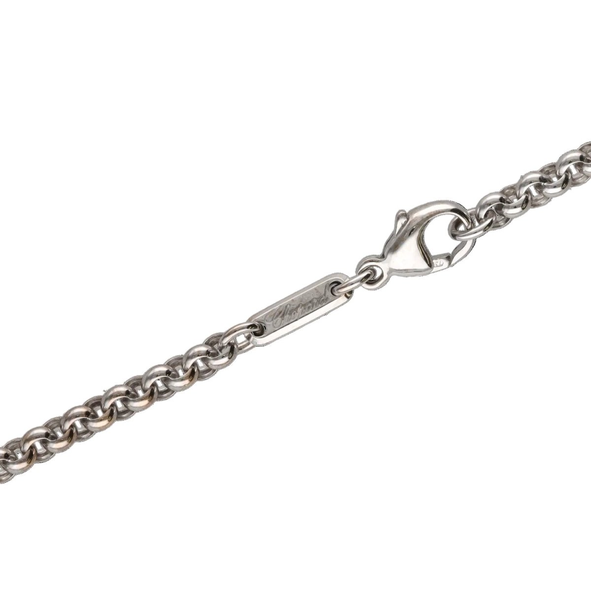 Collier Pendentif CHOPARD "Happy Diamonds" en or blanc et diamants - Castafiore