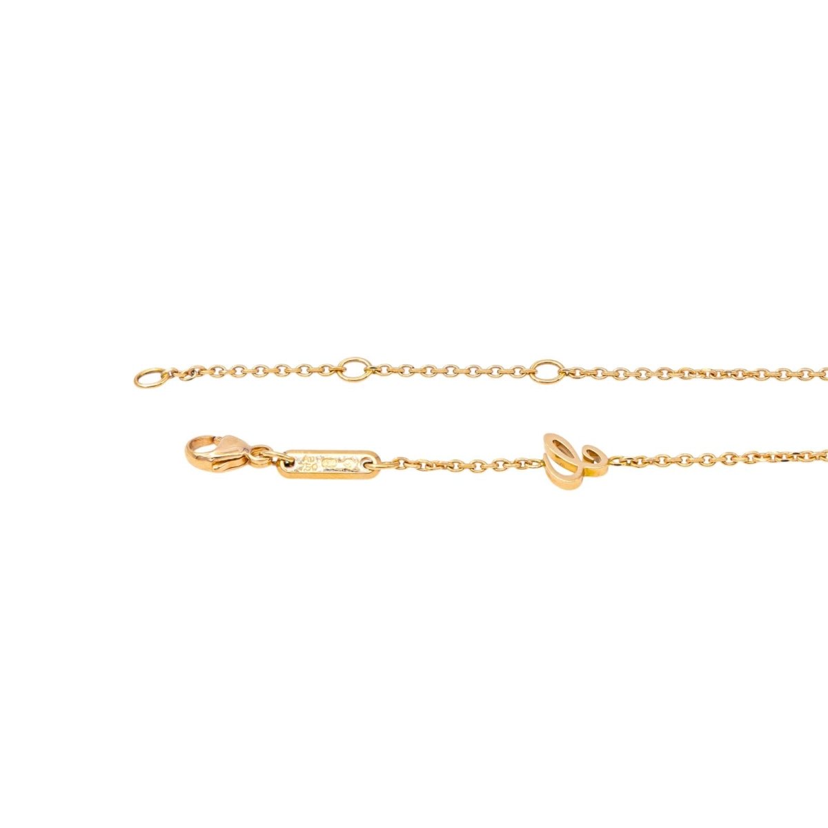 Collier Pendentif CHOPARD "Happy Diamonds Icons" en or rose, saphir et diamants - Castafiore