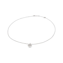 Collier Pendentif CHOPARD "Happy Heart" en or blanc et diamant - Castafiore