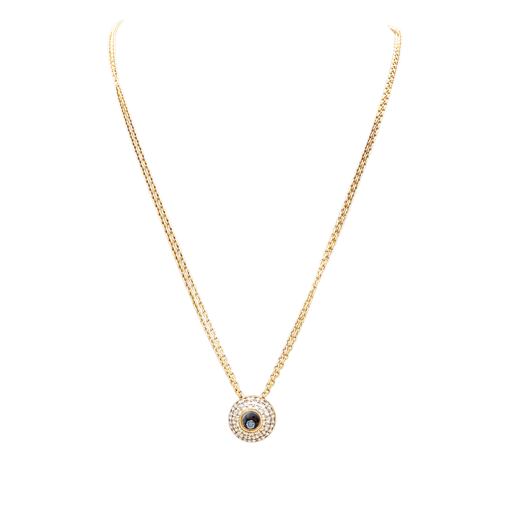 Collier Pendentif CHOPARD "Happy Spirit" en or jaune et diamants - Castafiore