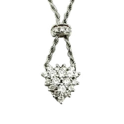 Collier Pendentif DAMIANI en or blanc et diamants - Castafiore