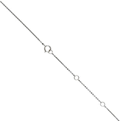 Collier pendentif diamant 0,60 Ct E - SI2 en or gris 18 Cts. Certifié HRD. - Castafiore