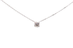 Collier pendentif diamant en or blanc - Castafiore