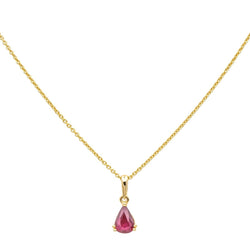 Collier Pendentif DIDIER GUÉRIN en or jaune et rubis - Castafiore