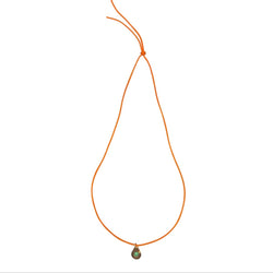 Collier Pendentif DINH VAN "Menottes R10" en or jaune et chrysoprase - Castafiore