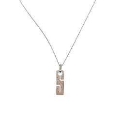 Collier Pendentif DINH VAN "Seventies" en or blanc et diamants - Castafiore