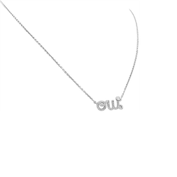 Collier Pendentif DIOR "Dioramour" en or blanc et diamants - Castafiore
