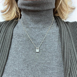 Collier Pendentif DODO Lock en argent