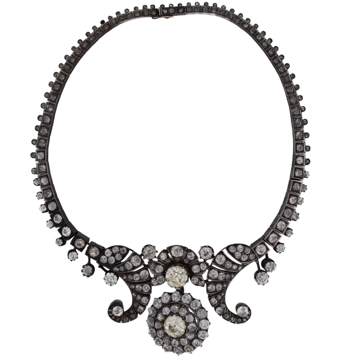 Collier Pendentif en or, argent et diamants - Castafiore