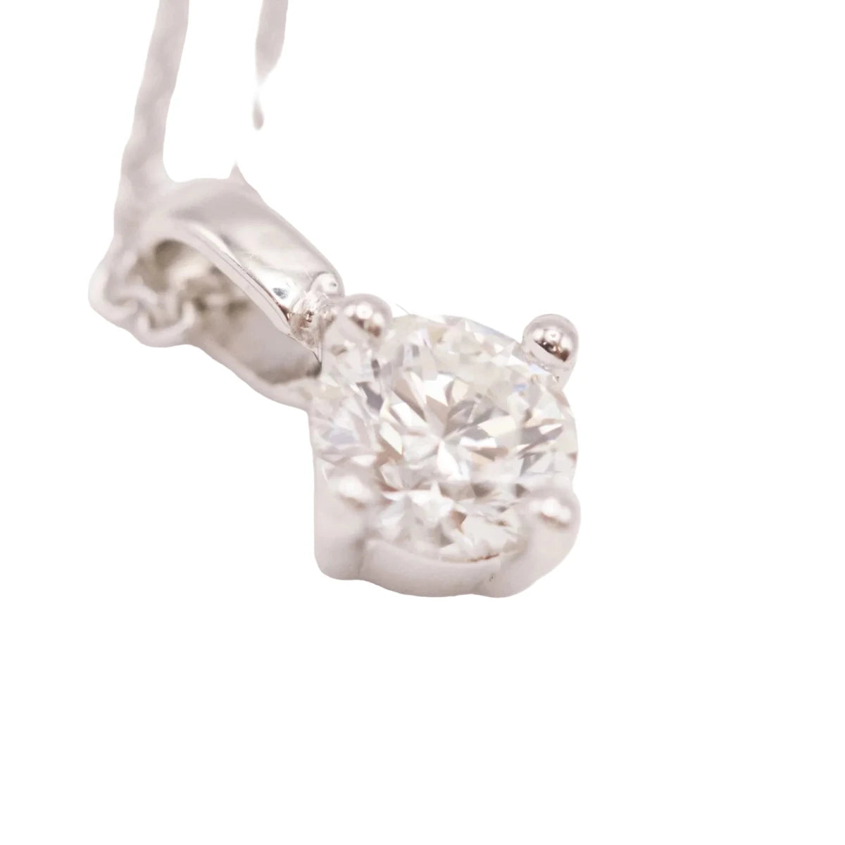 Collier Pendentif en or blanc, argent et diamant - Castafiore