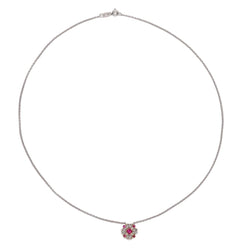 Collier Pendentif en or blanc et diamants - Castafiore