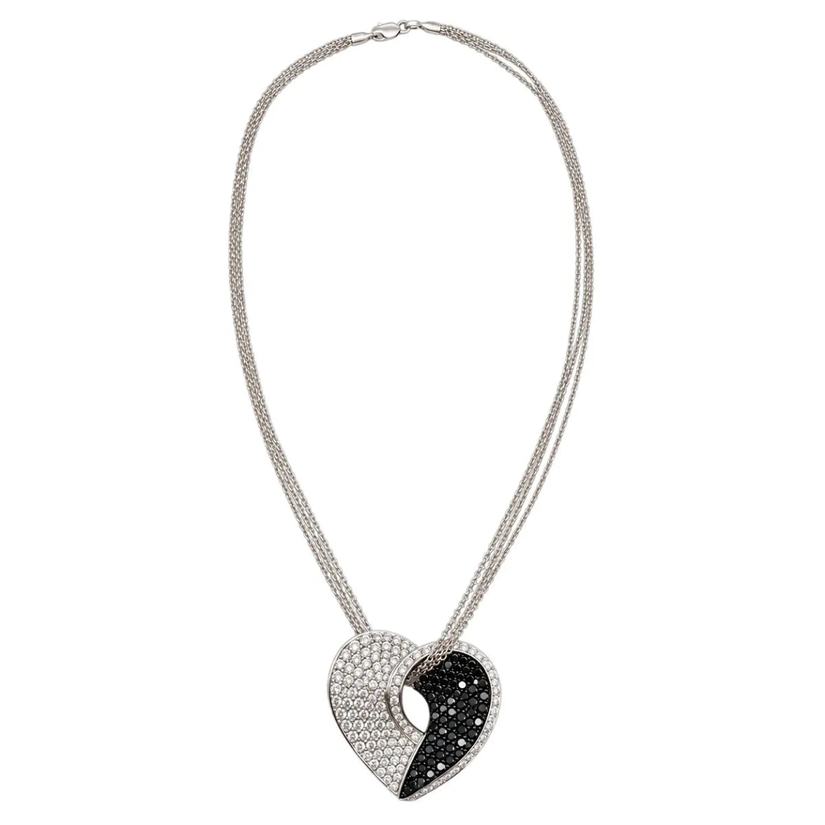 Collier Pendentif en or blanc et diamants - Castafiore