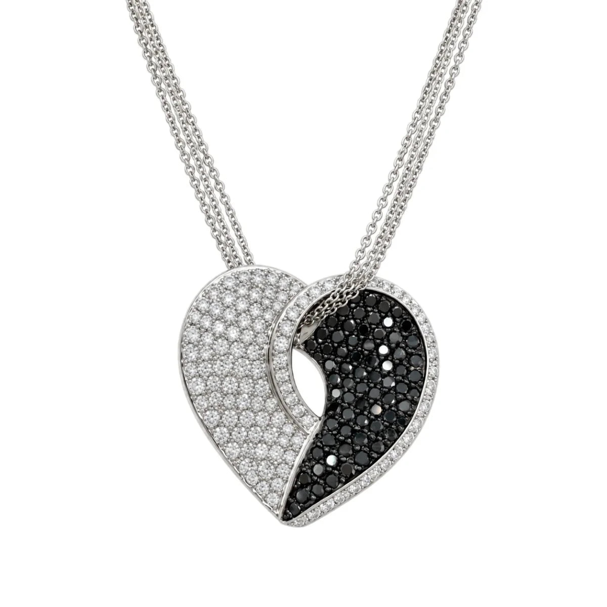 Collier Pendentif en or blanc et diamants - Castafiore