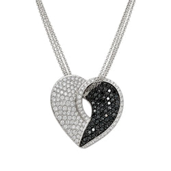 Collier Pendentif en or blanc et diamants - Castafiore