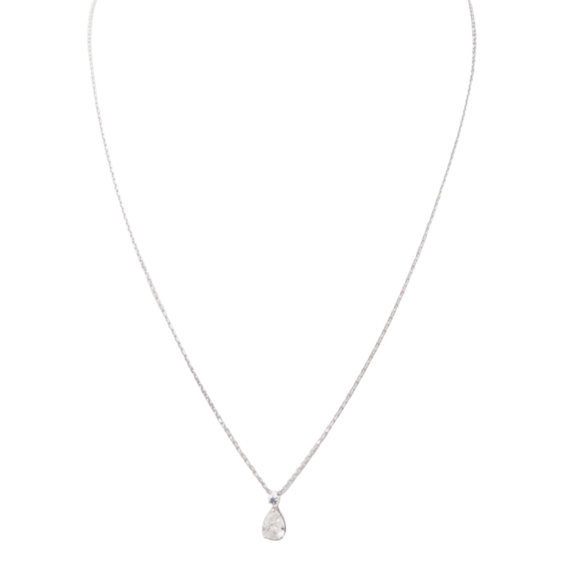 Collier Pendentif en or blanc et diamants - Castafiore