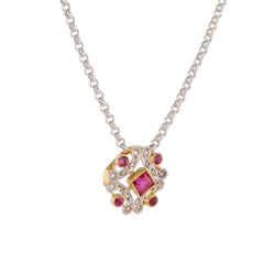 Collier Pendentif en or blanc et diamants - Castafiore