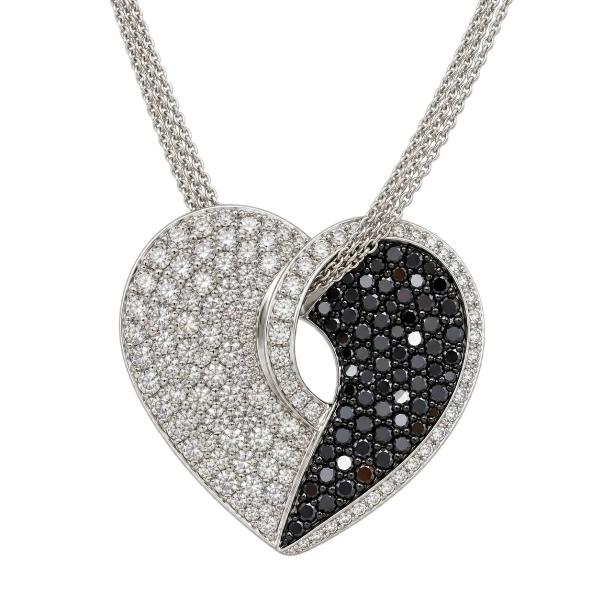 Collier Pendentif en or blanc et diamants - Castafiore
