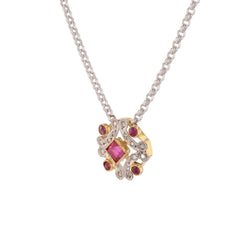 Collier Pendentif en or blanc et diamants - Castafiore