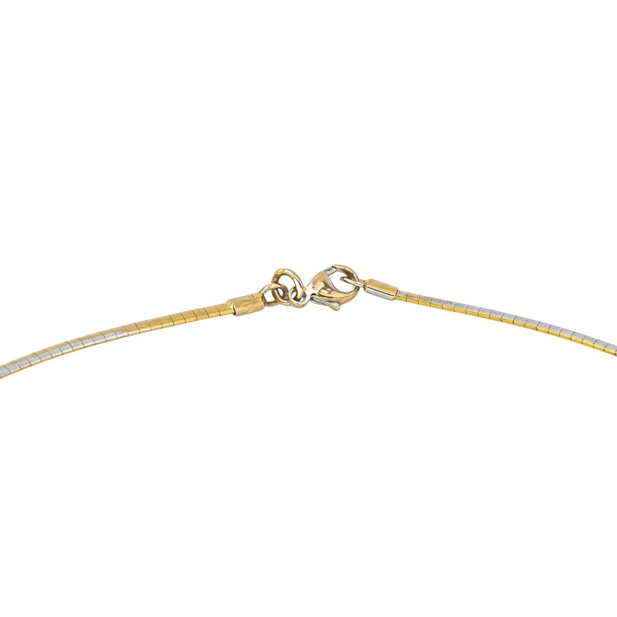 Collier Pendentif en or blanc, or jaune et diamants - Castafiore