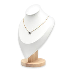 Collier Pendentif en or blanc, or jaune, saphir et diamants - Castafiore