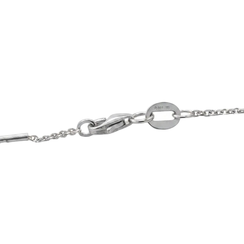 Collier Pendentif en or blanc, platine, onyx et diamants - Castafiore