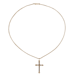 Collier Pendentif en or jaune, émail et perles - Castafiore