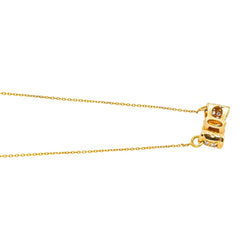 Collier Pendentif en or jaune, émeraudes et diamants - Castafiore