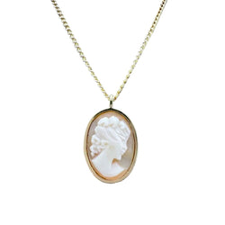 Collier Pendentif en or jaune et camée - Castafiore
