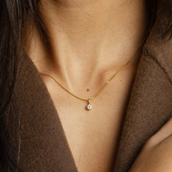 Collier Pendentif en or jaune et diamant - Castafiore