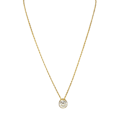 Collier Pendentif en or jaune et diamant - Castafiore