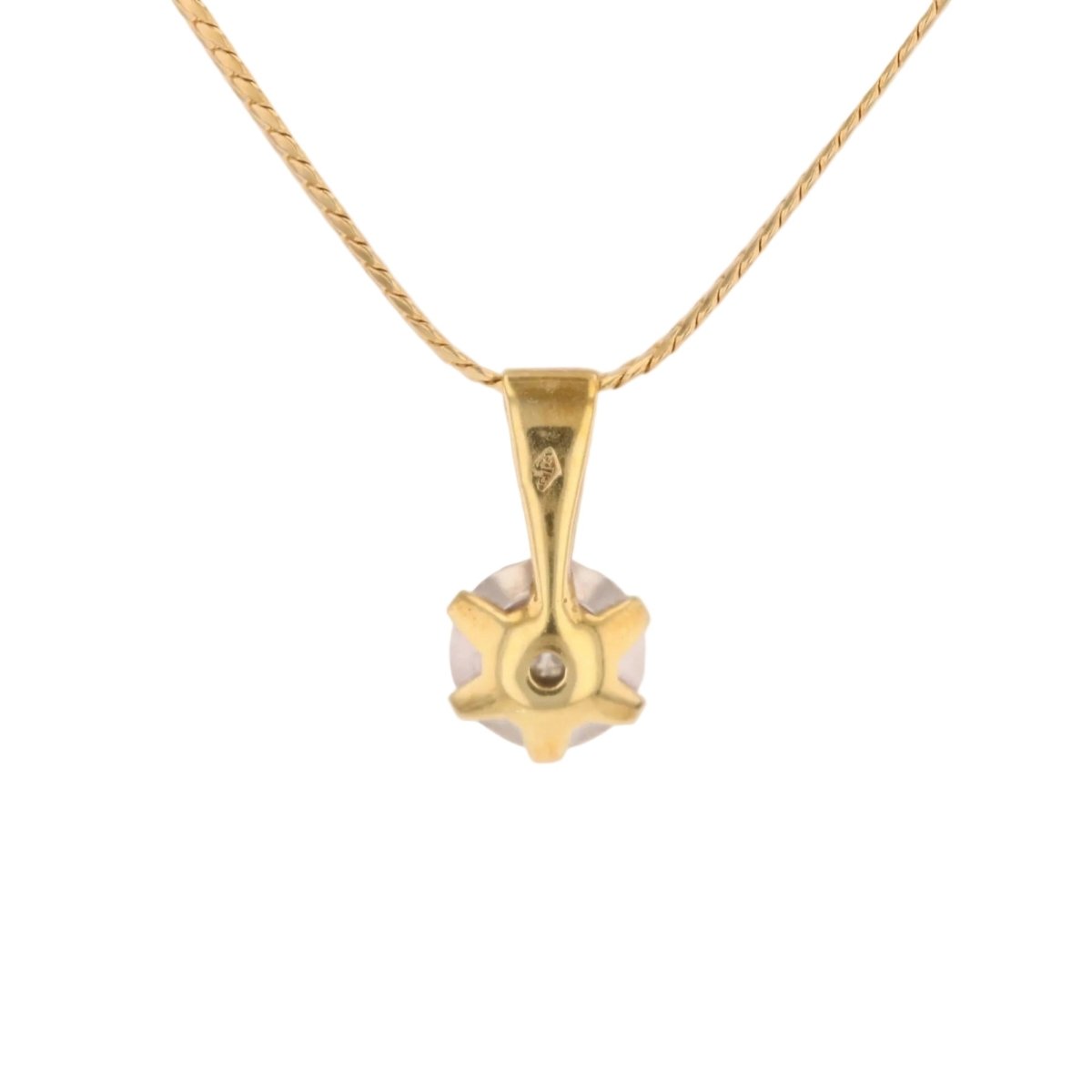 Collier Pendentif en or jaune et diamants - Castafiore