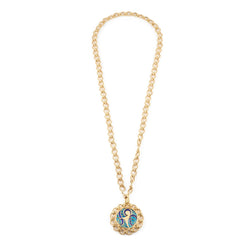 Collier Pendentif en or jaune et émail - Castafiore