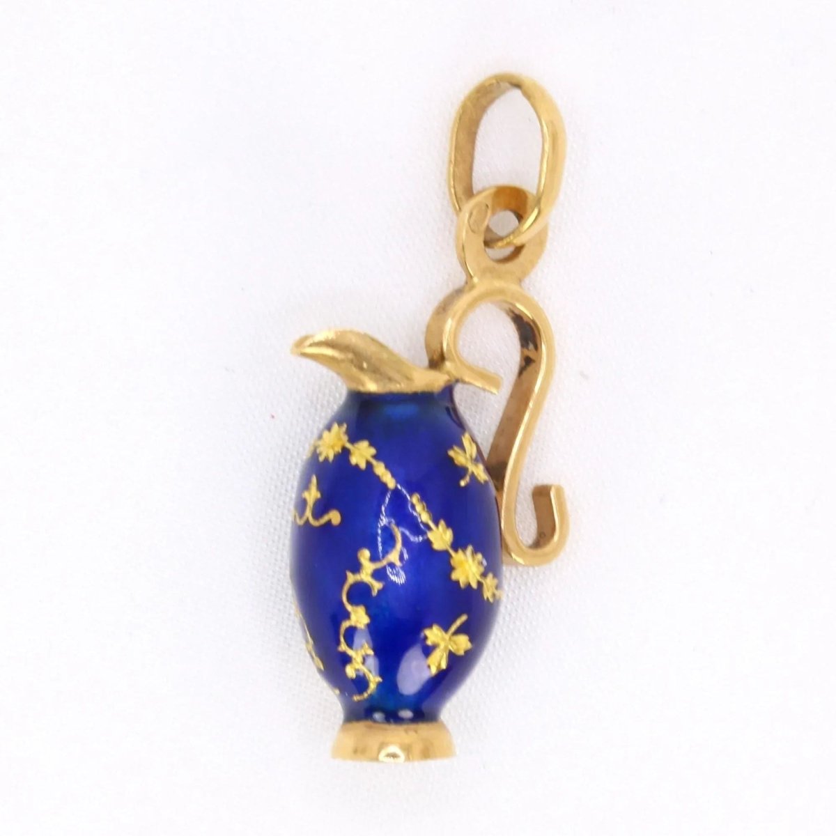Collier Pendentif en or jaune et émail - Castafiore